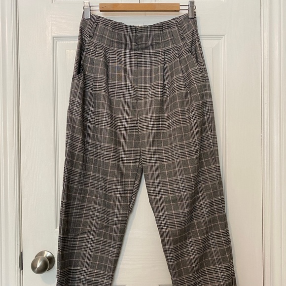 GARAGE Baggy Plaid Trousers - Picture 2 of 6